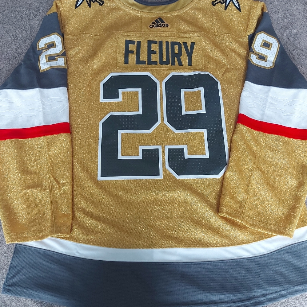 VEGAS GOLDEN KNIGHTS THIRD JERSEY FLEURY SZ 54
